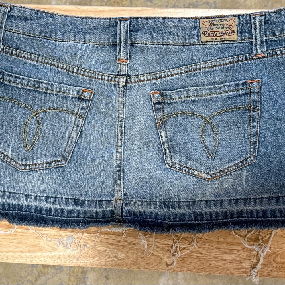 Paris Blues Denim Mini Skirt